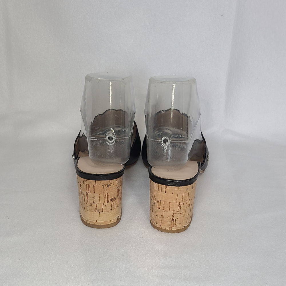 Kate Spade Warren Scalloped Leather Sandals Mules Size 7.5 - Picture 5 of 16